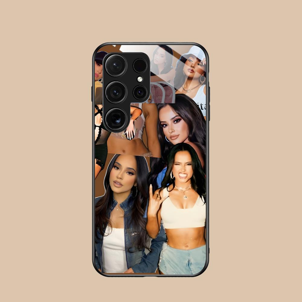 Модный стеклянный чехол для мобильного телефона Becky G для Samsung Galaxy S26 S25 S24 S23 S22 S21 S20 Note20 Plus FE Ultra, цветная крышка