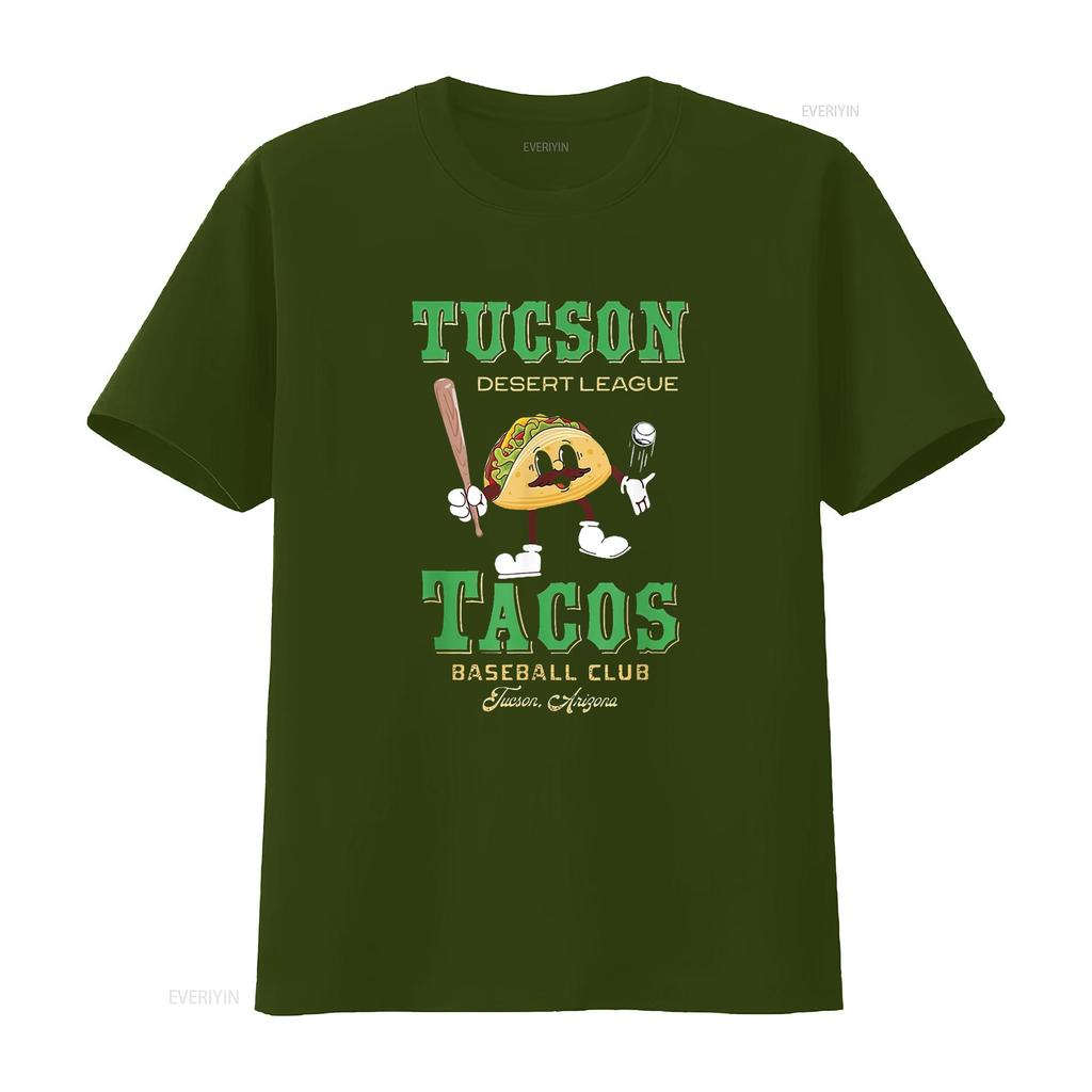 Tucson Tacos Retro Minor League Baseball Team T Shirt vintage Washed Unisex Comfortable Stretched Top For Everyday Wear