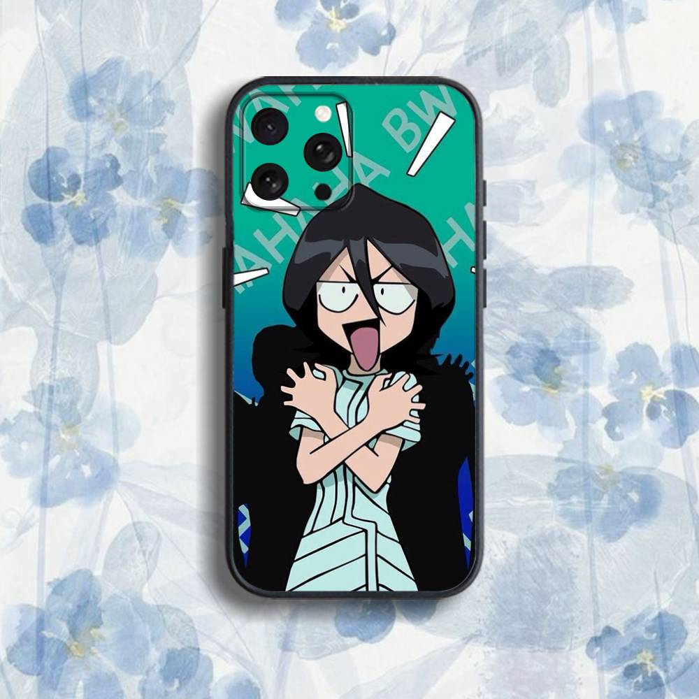 R-Rukia Anime-E KuchikiS Phone Case For iPhone 17,16,15,14,13,12,Pro,Max,Plus,E,SE4,Air,Mini Black Soft Box