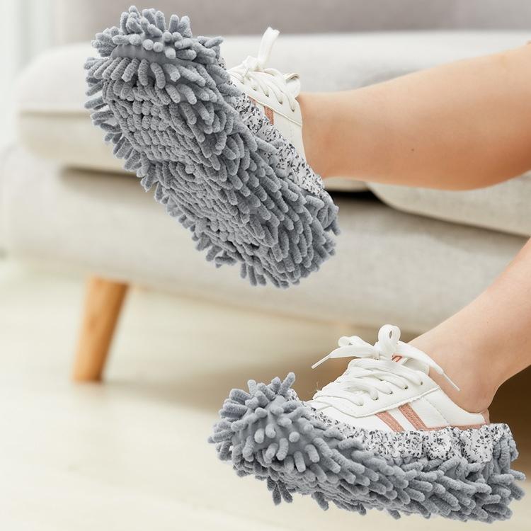 Dust Mop Slipper Lazy Dusting Cleaning Foot Sock Shoe Polishing Cover Cleaner Household Cleaning