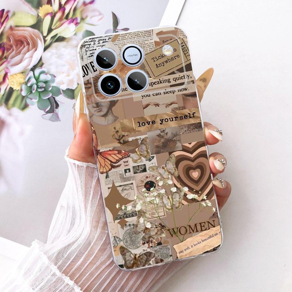 Clear Casing For Honor Win 5G AAP-AN00 Case For Honor Win 5G Cover Luxury Cute Cat Fashion Butterfly Cool Painted