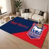 Custom Rug Ipswich Town Pattern Print Name Text Soft Non‑Slip Floor Carpet for Home Indoor Decoration