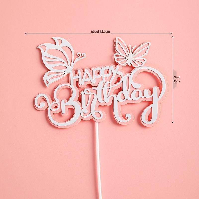 Pink Themed Cake Decor: Heart & Cloud Balloons with Insert Cards for Birthday Parties