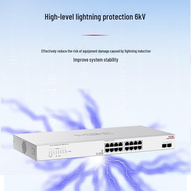 H3C S1650-16FP2NS-EI Gigabit PoE+ Managed Switch