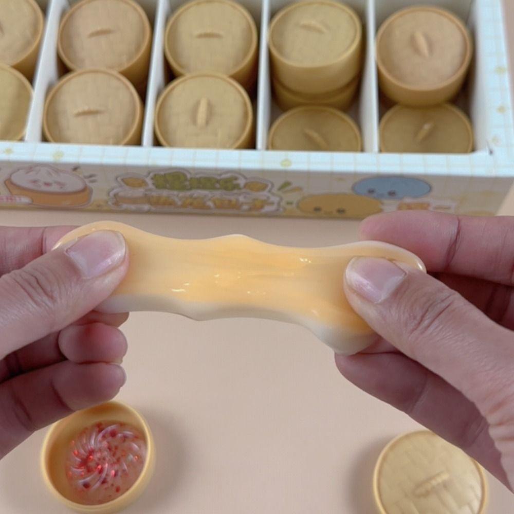 Soft Cute Mini Dumplings Squishy Food Shape Fidget Sensory Toy Squishy Crystal Bun Children Gift