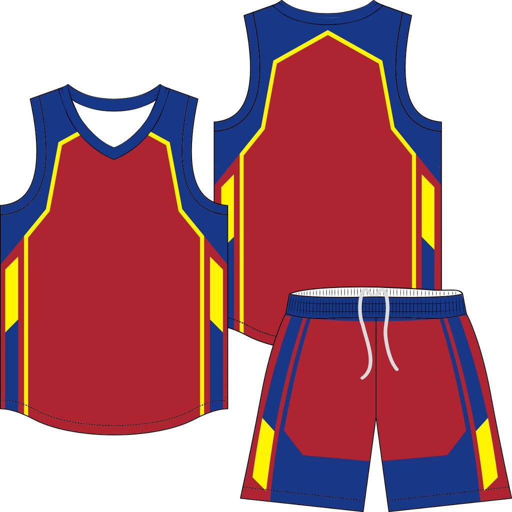 Digital printing basketball jersey set men's and women's game sports jersey training camp team full body printing personalized jersey customization