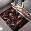 Ковер, Маски Участников Группы Slipknot Красная Групповая Иллюстрация Постер, Декор Мужской Комнаты, Нескользящий Коврик