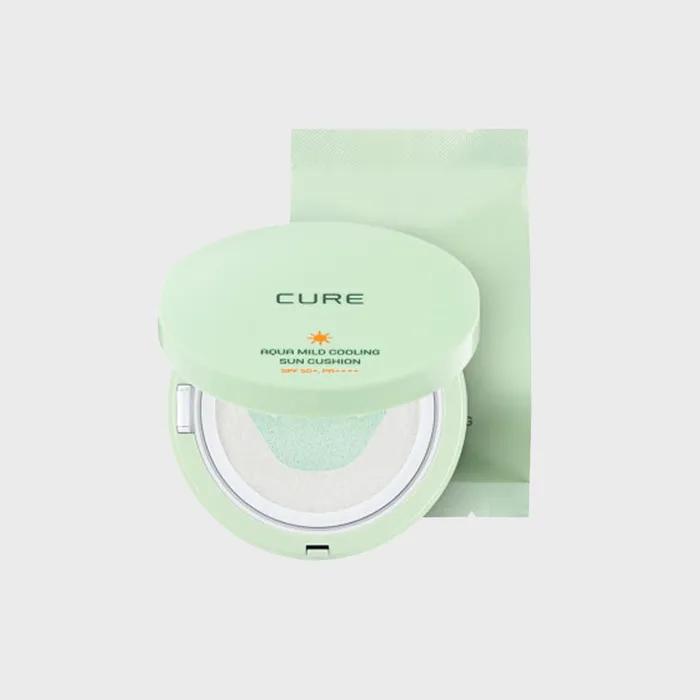 [Kim Jungmoon Aloe] Cure Aqua Mild Sun Cushion Season 3 Main Product 25g + Refill 25g