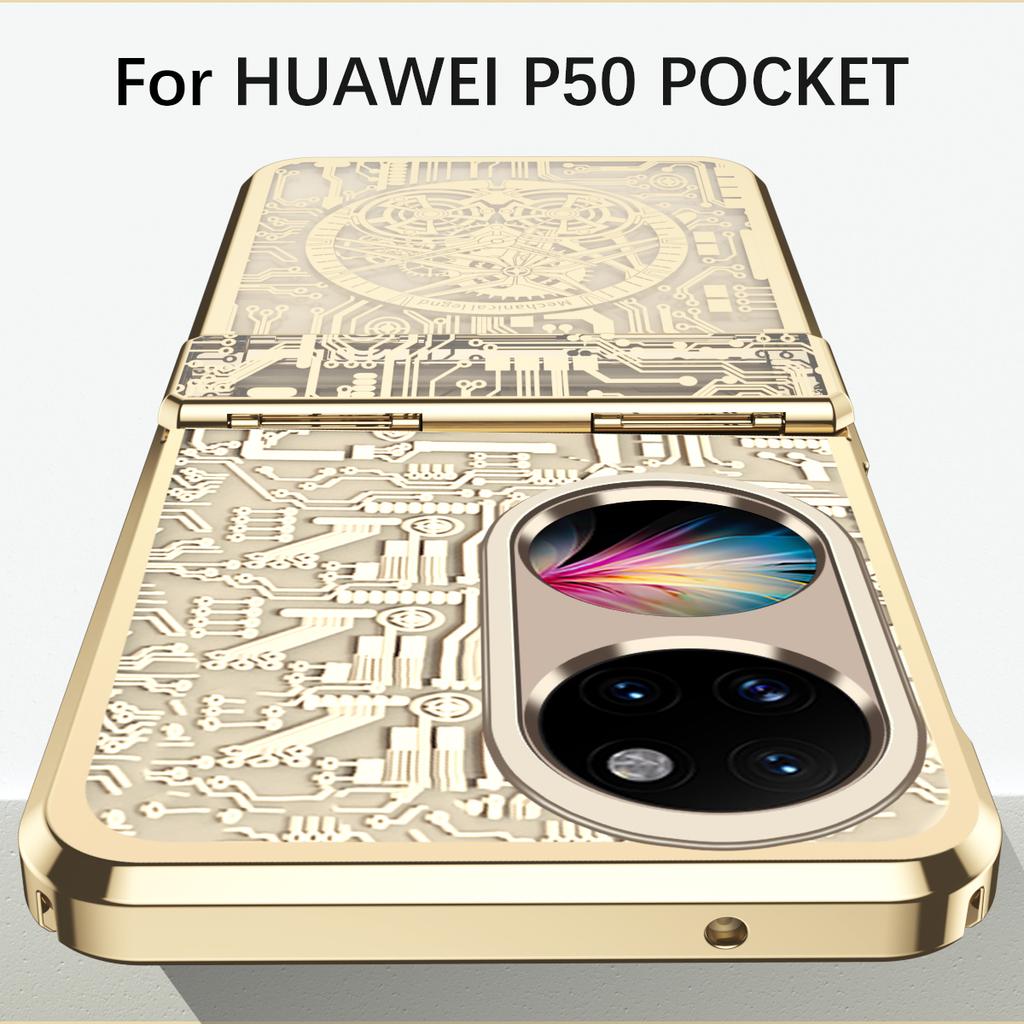 Чехол для Huawei P50 Pocket 5G, Механическая Легенда, Покрытие, для Huawei P50 Pocket, Складной Шарнир, Полностью Защищающая Крышка Телефона