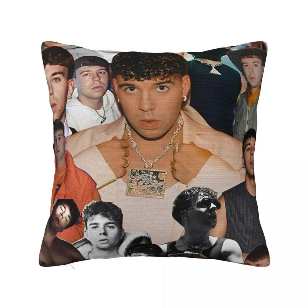 Rapper Quevedo Spanish Singer Pillow Cover Cushion Cover Square Pillow Case Funny Pillowcases For Office Car Home Decorative