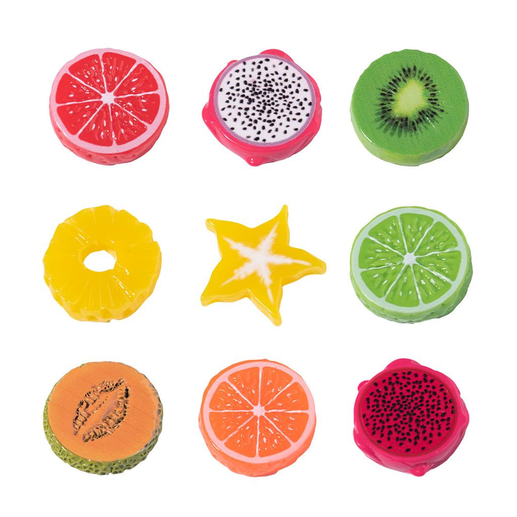 Микропейзаж Моделирование еды Игрушка Фруктовый ломтик Смоляное украшение Материал для поделок Чехол для мобильного телефона Заколка для волос Аксессуар Наклейка на холодильник
