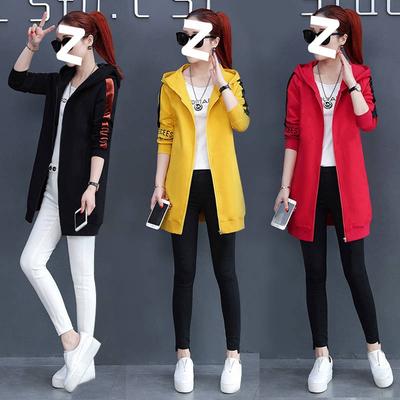 Одежда. Осень и Зима Новое Бархатное Утепленное Худи Длинное Пальто Свитер Студентки Корейская Версия Свободный Кардиган Блузка Женская Одежда.