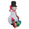 1.8m Christmas Snowman & Penguin Inflatable Gift Set