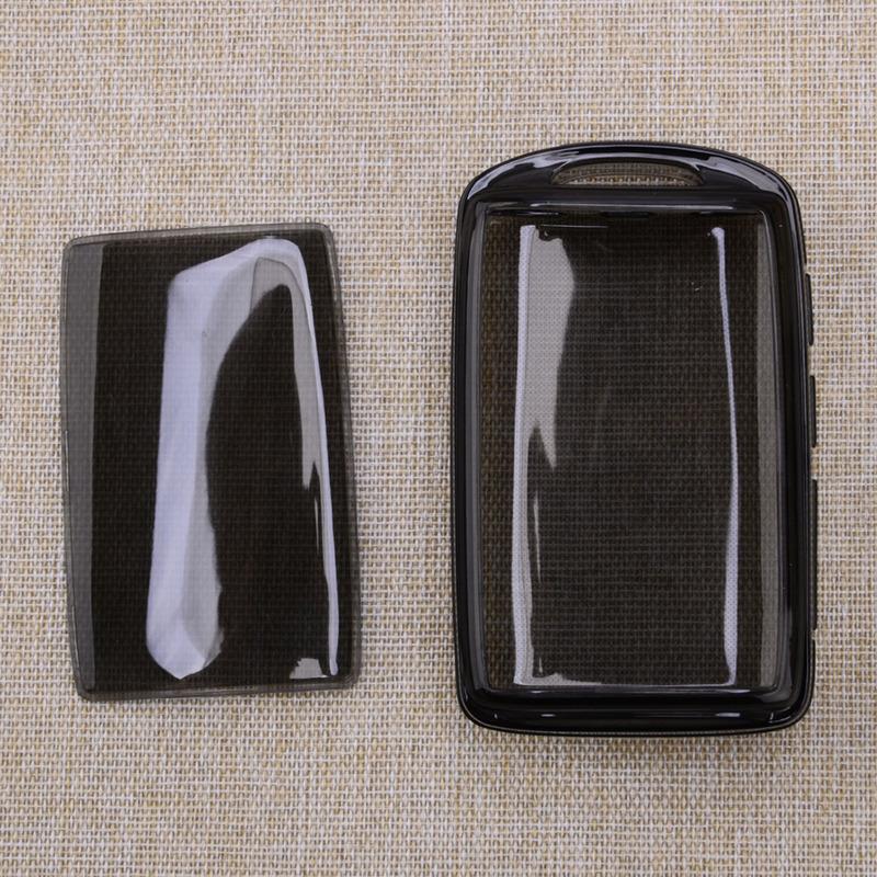 Car Remote Key Fob Full Cover Case Holder TPU Fit for Mazda 3 6 CX-30 CX-50 CX-90 CX-5 CX-9 MX-5 MX-30 Transparent Black