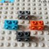 Образовательный одинарный адаптер-шпилька 1x2, совместимый с LEGO 11211 MOC, для строительных проектов по науке и технике.