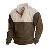 Outdoor Casual Mens Corduroy Sweater With Stand Collar For Urban Style And Winter Warmth