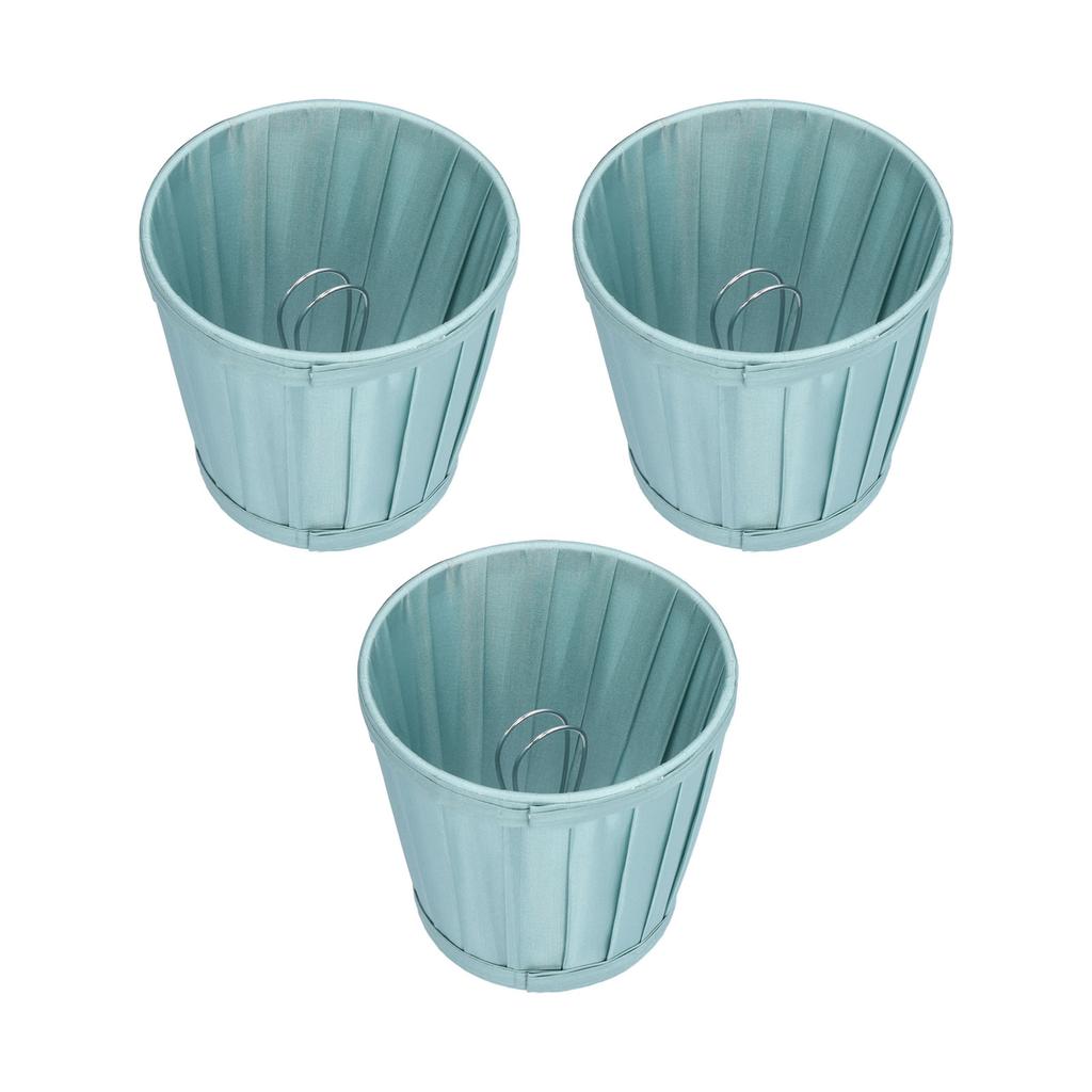 3PCS Cloth Lampshade E14 Clip On Fabric Lamp Cover for Chandelier Wall Lamp Office Home Decor