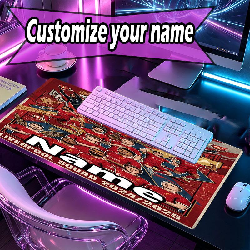 Custom Name Personalized LFC Pattern Mousepad, Laptop PC Desk Mat, Decorative Desk Mat for Home Keyboard Pad Gift