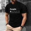 Смешные Письма Люди Абсолютный Кошмар Не Рекомендую Летний Хлопок Мужские Топы Повседневный Летний Хип-Хоп Уличная Мужская Одежда