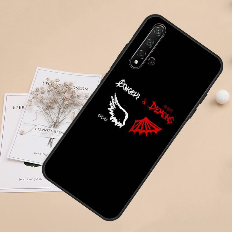 Devil Angel For Huawei Nova 12i 11i 8i 7i 3i 9 10 SE Y60 Y61 Y70 Y72 Y73 Y90 Y91 P20 P30 P40 Lite Case