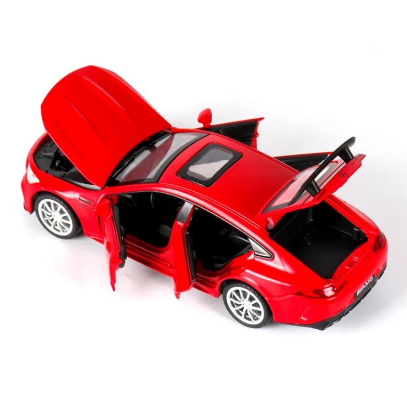 Масштаб 1/32 Benz AMG GT63 Спортивный автомобиль Сплав Литой Модель автомобиля Звук Свет Инерционный Механизм Игрушки Украшения Подарок для детей Коллекционировать