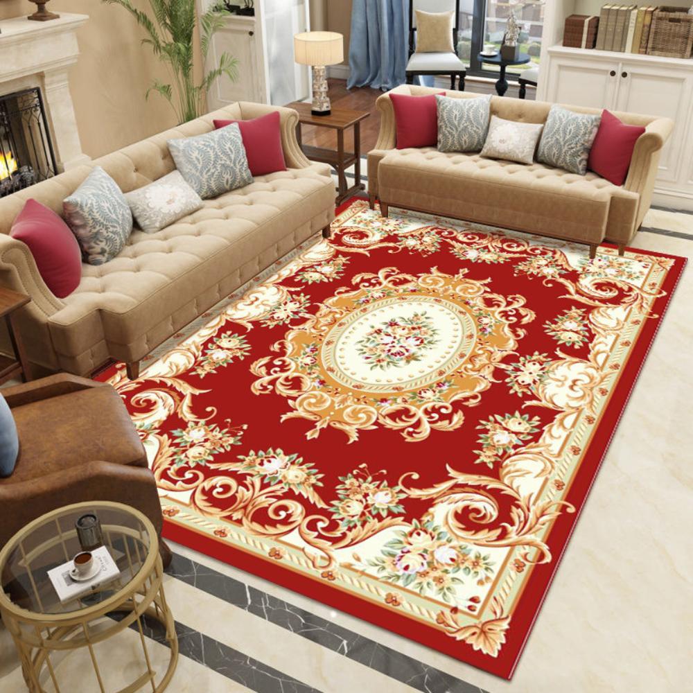 Европейский ковер большой площади для гостиной, напольный коврик для декора комнаты, ковер для спальни, украшение дома, большой размер, ковер для чайного столика