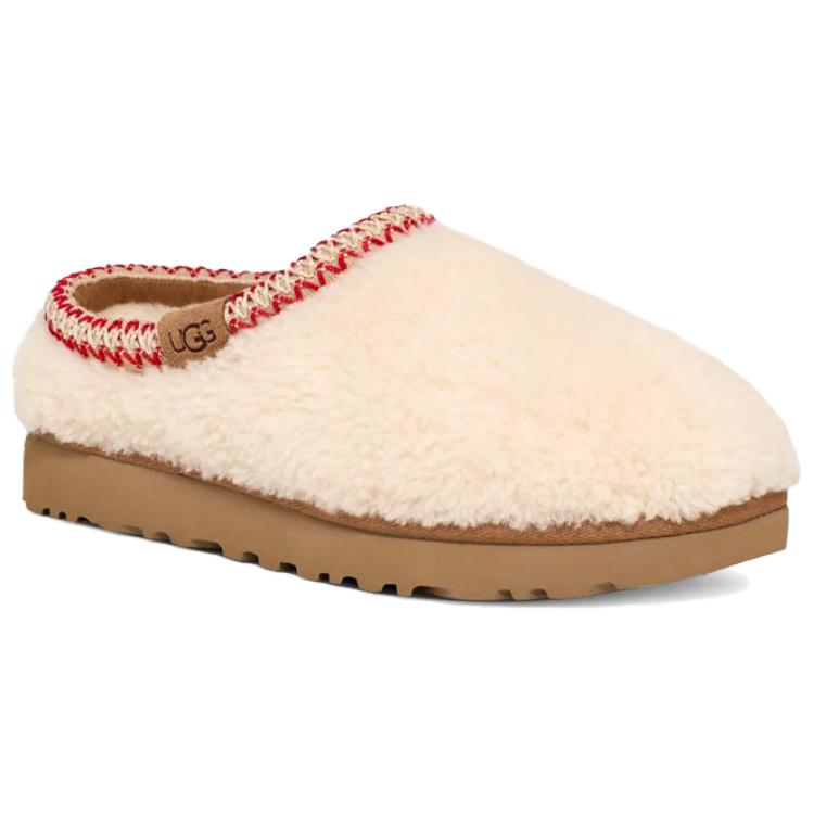 UGG Тапочки Tasman Slipper Maxi Curly - Натуральные Женские Кроссовки Белые 1158356-NAT