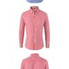 Мужская рубашка в полоску с длинным рукавом, отложным воротником, в стиле business casual, приталенного кроя