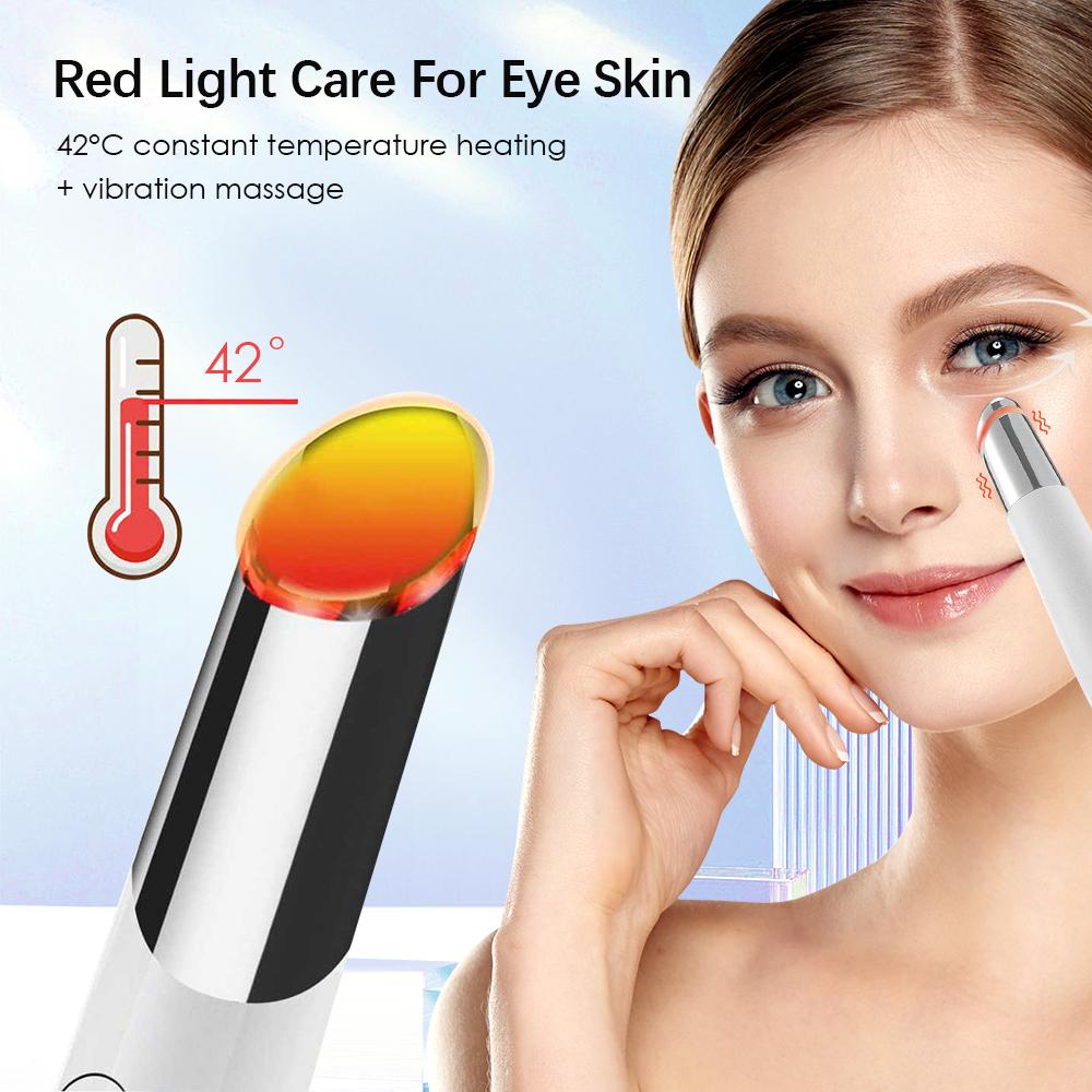 IPL Eye Beauty Device Eye Massager for Dry Eyes Reduce Dark Circles and Puffiness Hot Compress Eye Lift Wand Vibration Red Light