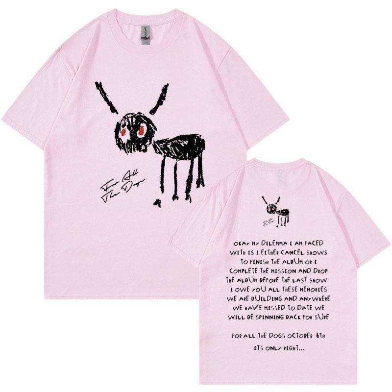 Винтажная футболка «Рэппер Дрейк для всех собак», мужская модная футболка в стиле хип-хоп, большие футболки с короткими рукавами из 100% хлопка, уличная одежда