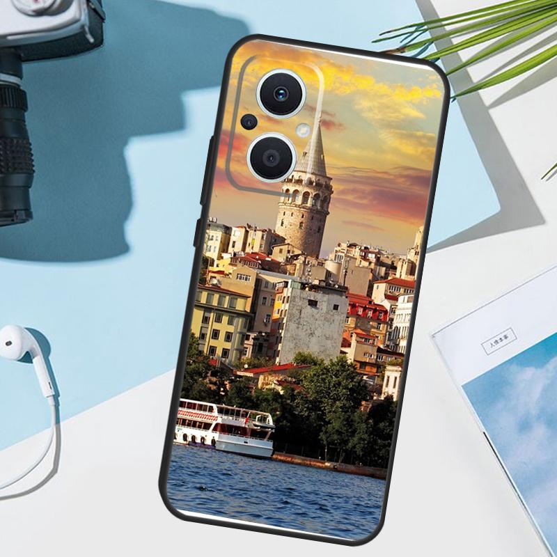 Турция Стамбул Пейзаж Здание Чехол Для OPPO Reno 14 F 13F 12F 11F 10 11 12 13 Pro 7 8 Lite Чехол OPPO Find X9 X5 X6 X8 Pro