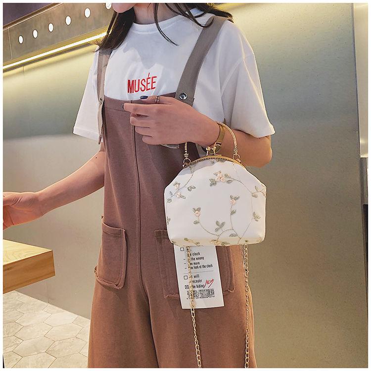 Кружевная Золотая Сумка Женский Ретро Китайский Стиль с Сумкой Cheongsam Маленькая Сумка Свежая Ракушка