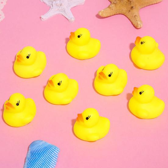 5Pcs Bath Toy Squeaky Duck Baby Water Toy Compact Children Hearing Development Toy for Home Bathroom