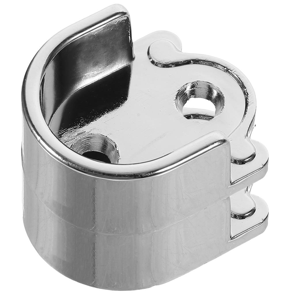 2 шт. держатель для штор, трубчатый держатель, оконная розетка, душевая стойка, шкаф, торцевой фланец, серебряный кронштейн