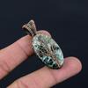 Lovely Pretty Tree Of Life Seraphinite Gemstone Pure Copper Wire Wrap Handmade Jewelry Pendant