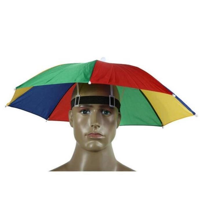 Foldable Hat Umbrellas Outdoor Unisex Sun Rain Cap Fishing Beach Camping Head Hats Camouflage Rainbow Headwear