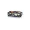Appareil À Raclette - SEVERIN - RG2365 - 8 Personnes - Plaque De Cuisson Céramique 48 X 24 Cm - Gril Raclette 1300 W - Noir