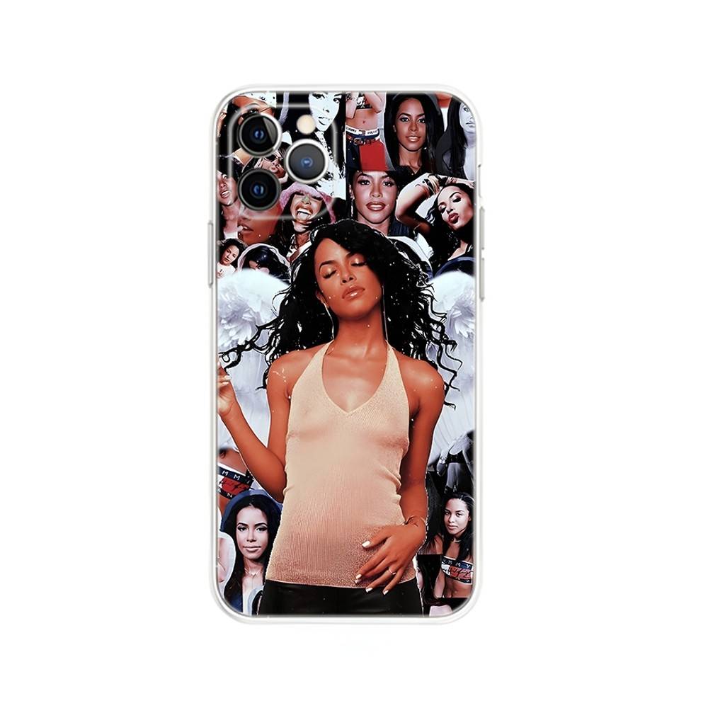 A-Aaliyah Хип-хоп Музыка Чехол для Телефона Для iPhone 17,16,15,14,13,12,Mini,11,Pro,Max,Plus,Air,X,XR,XS,8,SE,2020, Прозрачный Чехол