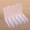 15 сеток пластиковый органайзер коробка утолщение съемный видимый контейнер для бусин с крышкой