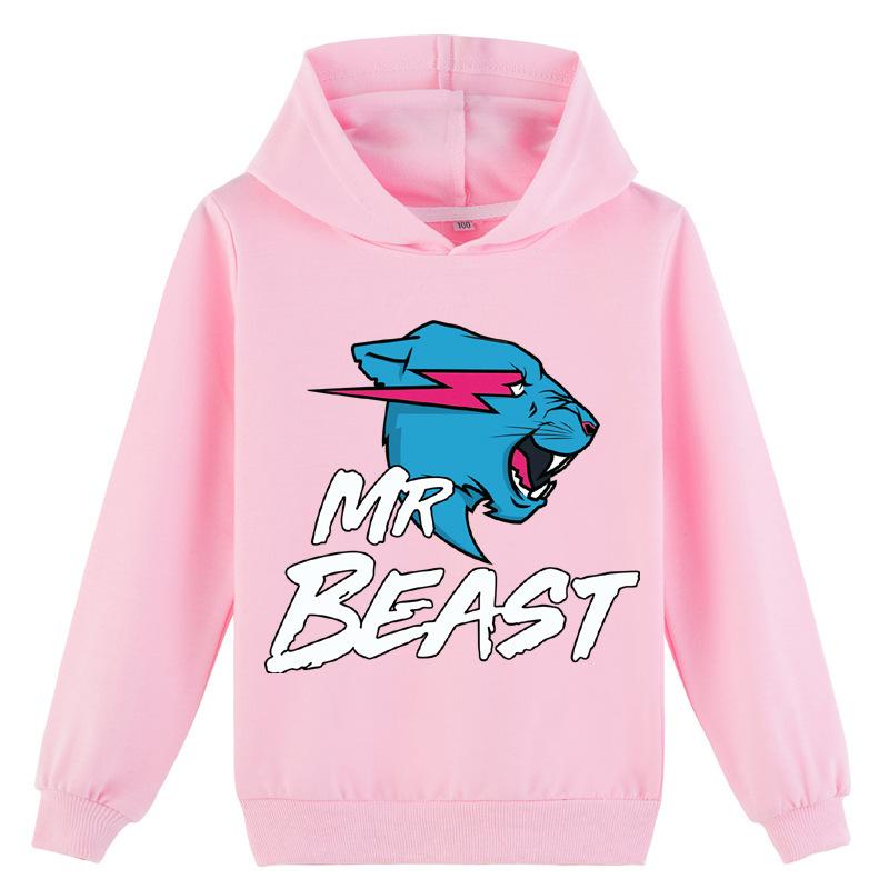 Mr Beast Lightning Cat Kids Fashion Print Hoodie Sweatshirt