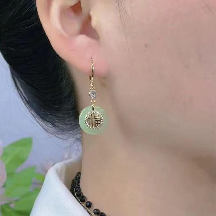 Модные серьги с кисточками из циркония в китайском стиле для женщин