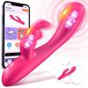 Vibrator Vibrator for Women Squirting Electric Vibrator Operation 2 Points Simultaneous Attack Kinds of Intense Vibrations Music Video Remote Vibrator