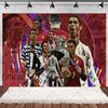 Spanish Football Player Theme Party Decoratiaons Soccer Star Balloon Set Boy Birthday Party Supplies Cr&7 Backdrop Banner Props