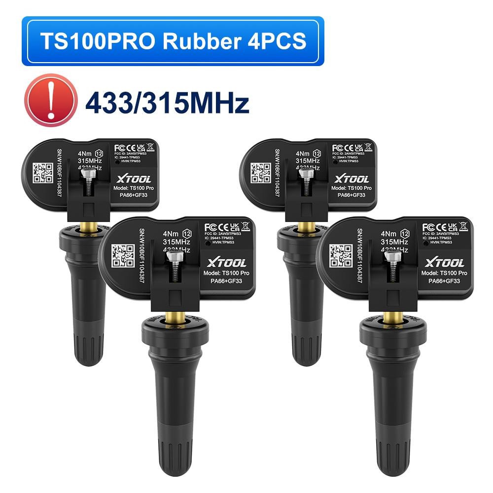 XTOOL TS100 PRO 315MHz/433MHz TPMS Sensor Scan Tire Repair Tools Automotive Accessory Original Tire Pressure Programming Sensor