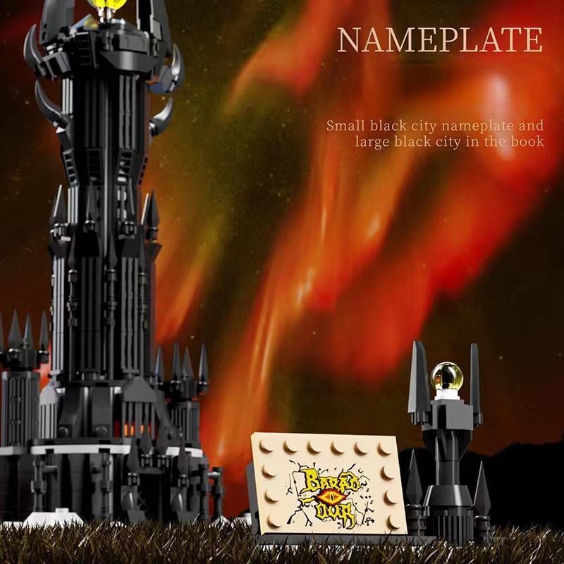 Новый 969 шт., модель черного волшебного замка, строительный блок, кирпич, образовательная сборка, игрушка, подарок для детей