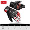 Motorcycle Riding Gloves PU Leather Half-Finger Touchscreen Compatible All Crash Protection