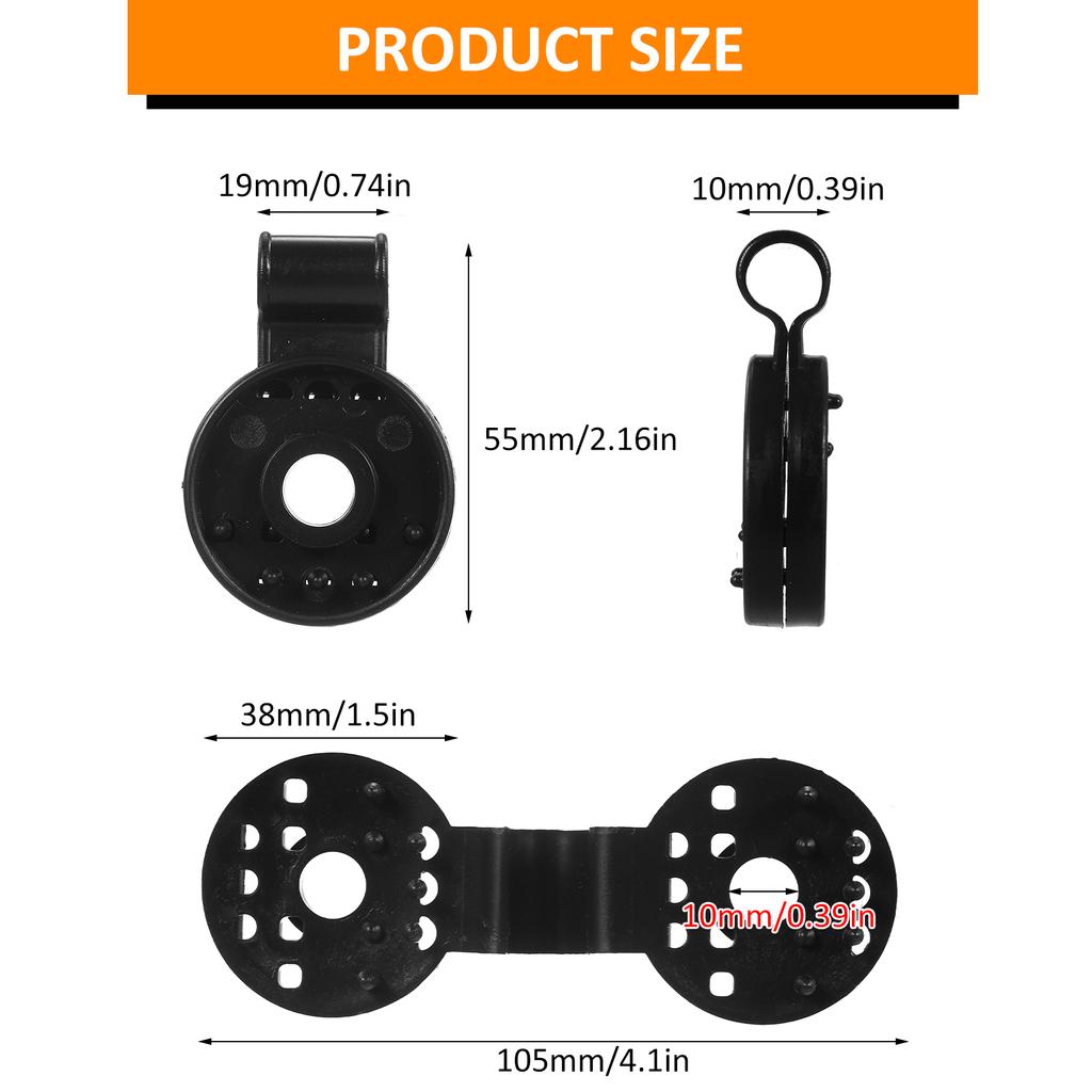 20 шт., пластиковые зажимы для тента, пластиковые зажимы для навеса, черные зажимы для теневой сетки для теплицы