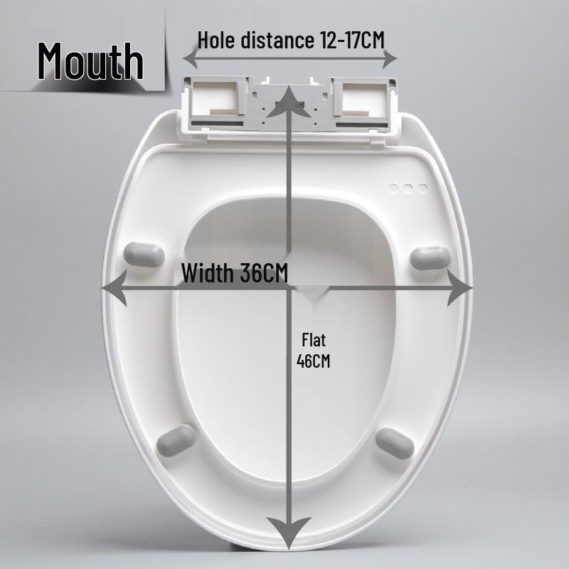 Универсальная утолщенная крышка-сиденье для унитаза