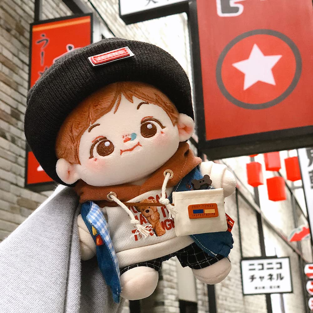 Niannyyhouse 40 см Плюшевая одежда Набор исследователя Шляпа Жилет Толстовка Шорты Рюкзак Свободная хлопковая одежда для куклы Наряжать (40см)