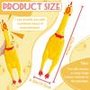 Xeehwb 22 Inch Crazy Huge Rubber Chicken Yellow Squeeze Chicken Toys Squeaky Chicken Dog Toys Squawking Prank Novelty Gag Gift